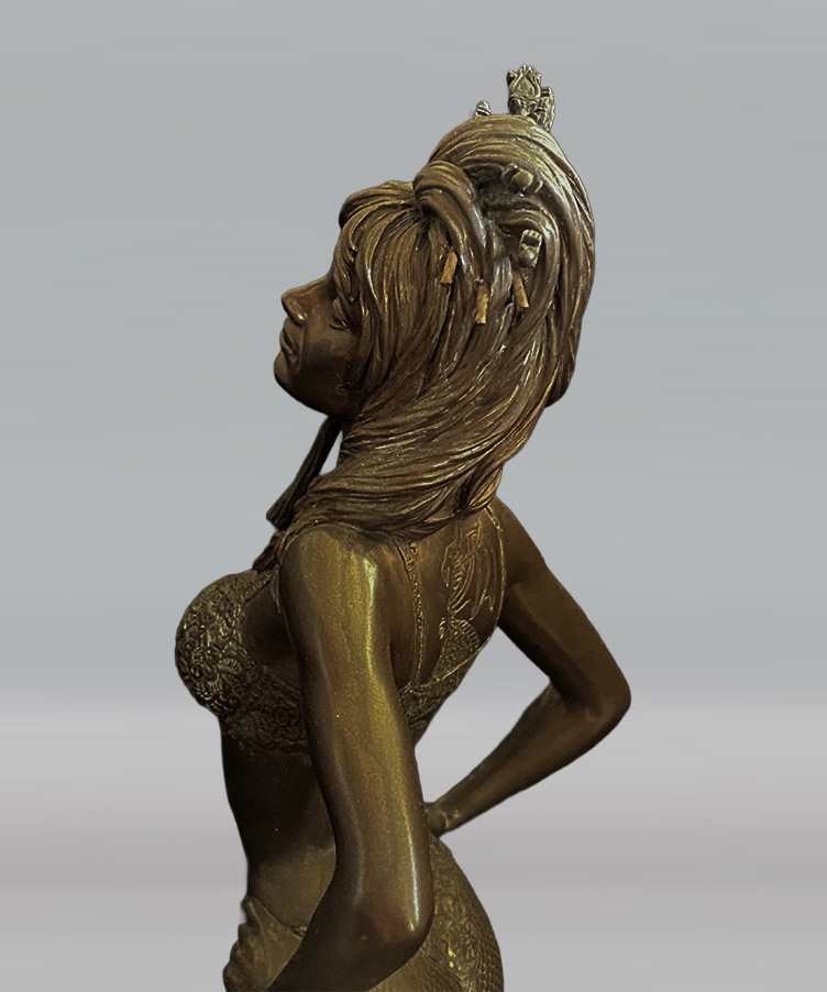 Attakus Prestige Aja Baiser mortel du dragon statue bronzallie
