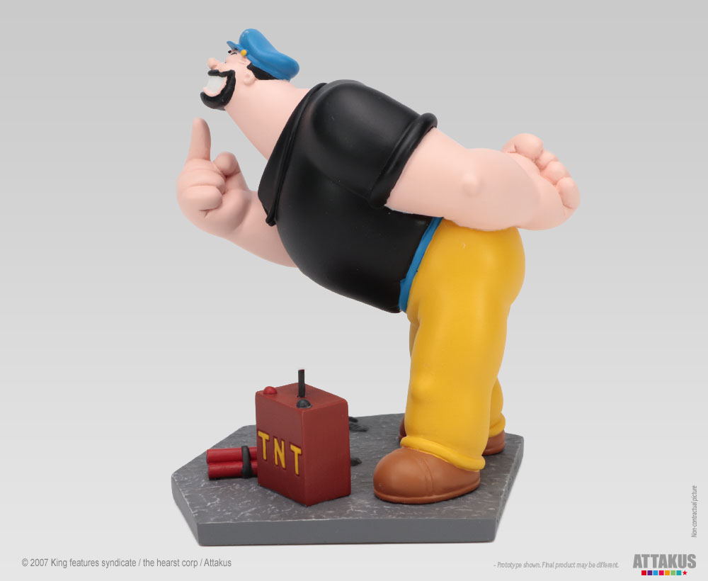 Attakus Prestige Brutus Popeye statue résine 10,5 cm