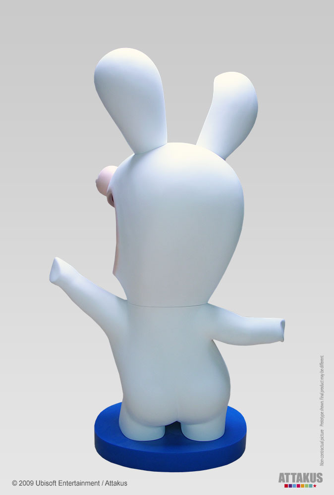 Attakus Prestige Lapin Crétin Lifesize statue résine 196 cm