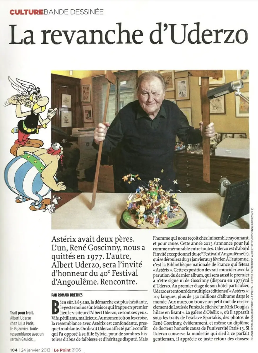 Attakus Astérix Bagarre 50 ans amitié statue n°001/500