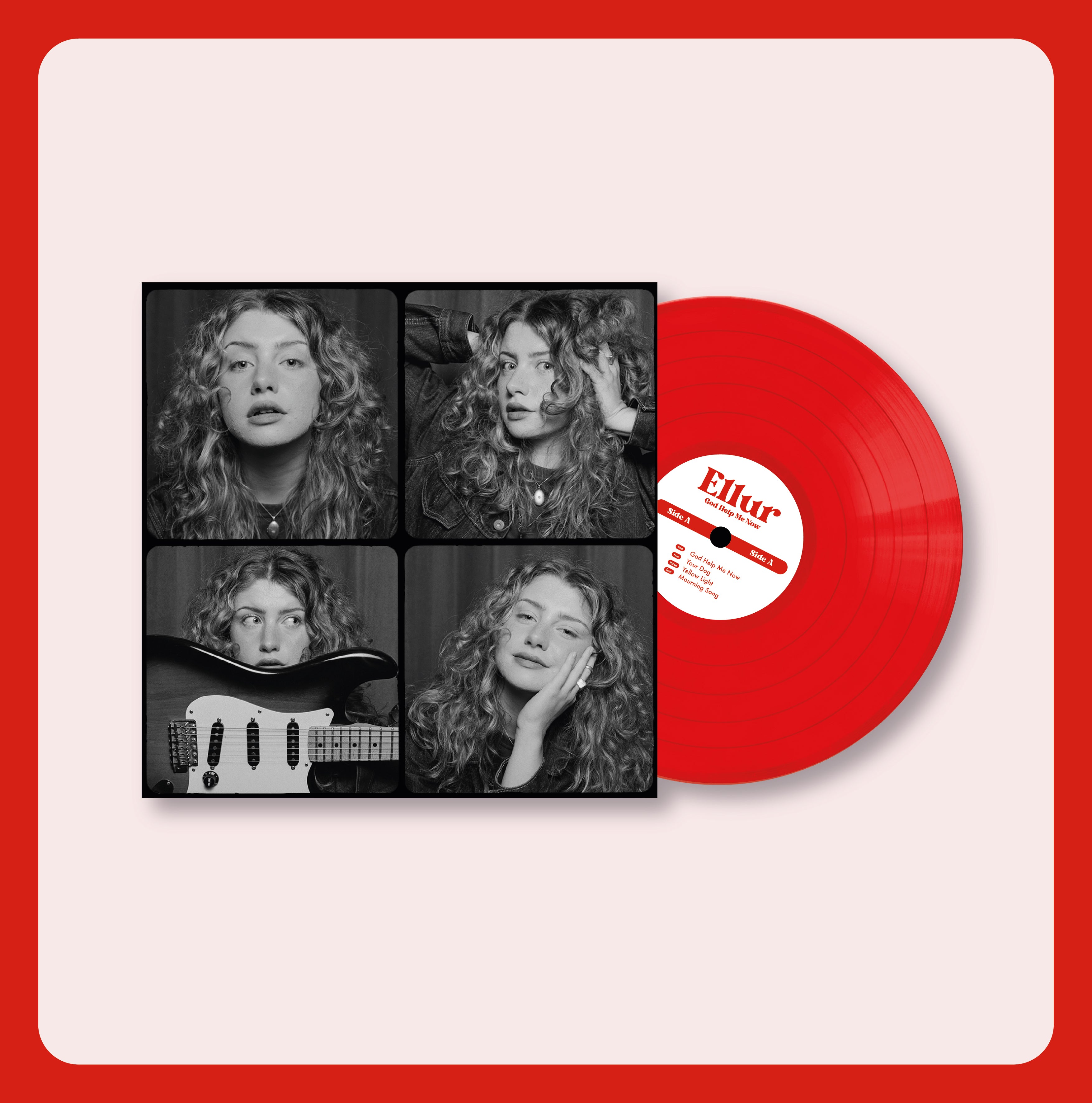 Ellur God Help Me Now vinyle 12" rouge translucide deluxe