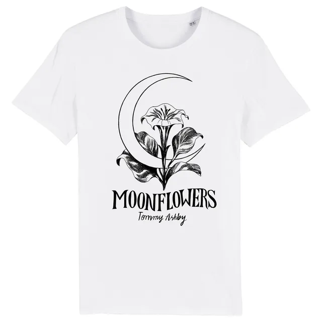 Tommy Ashby Moonflowers t-shirt blanc bio