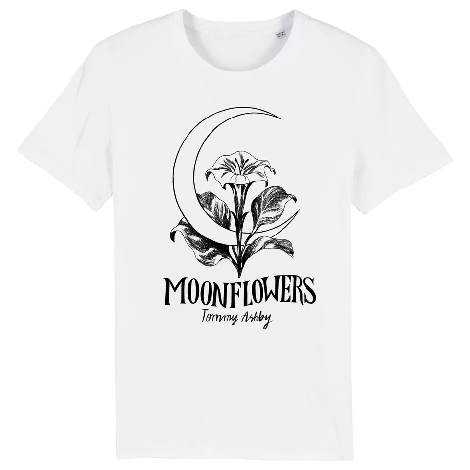 Tommy Ashby Moonflowers t-shirt blanc bio
