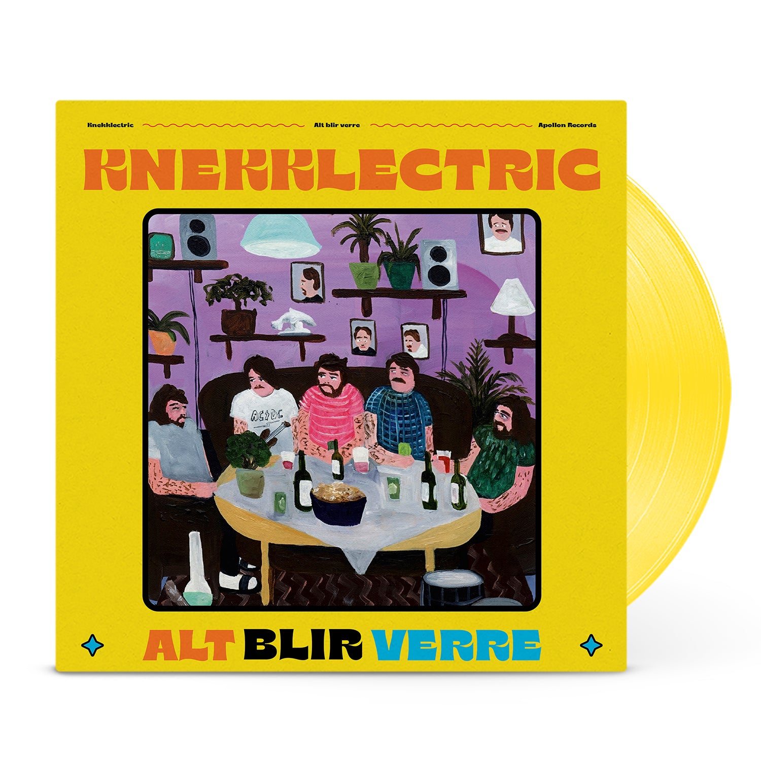 Apollon Records Knekklectric Alt Blir Verre vinyle LP jaune limité
