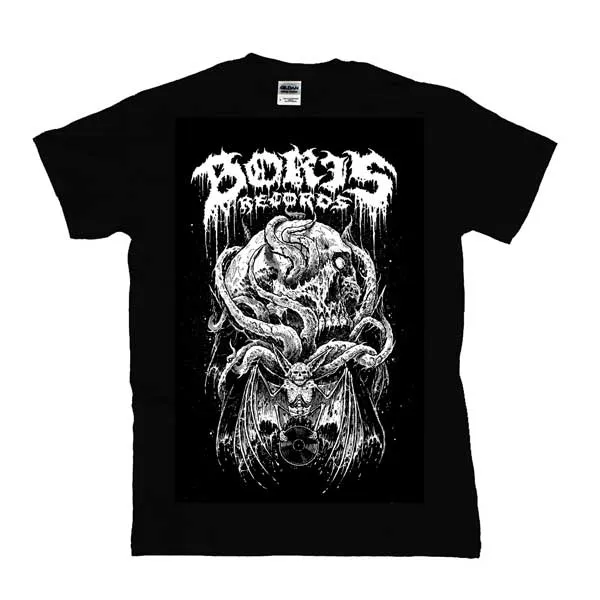 Boris Records Bat Minion t-shirt 2018 noir Defame