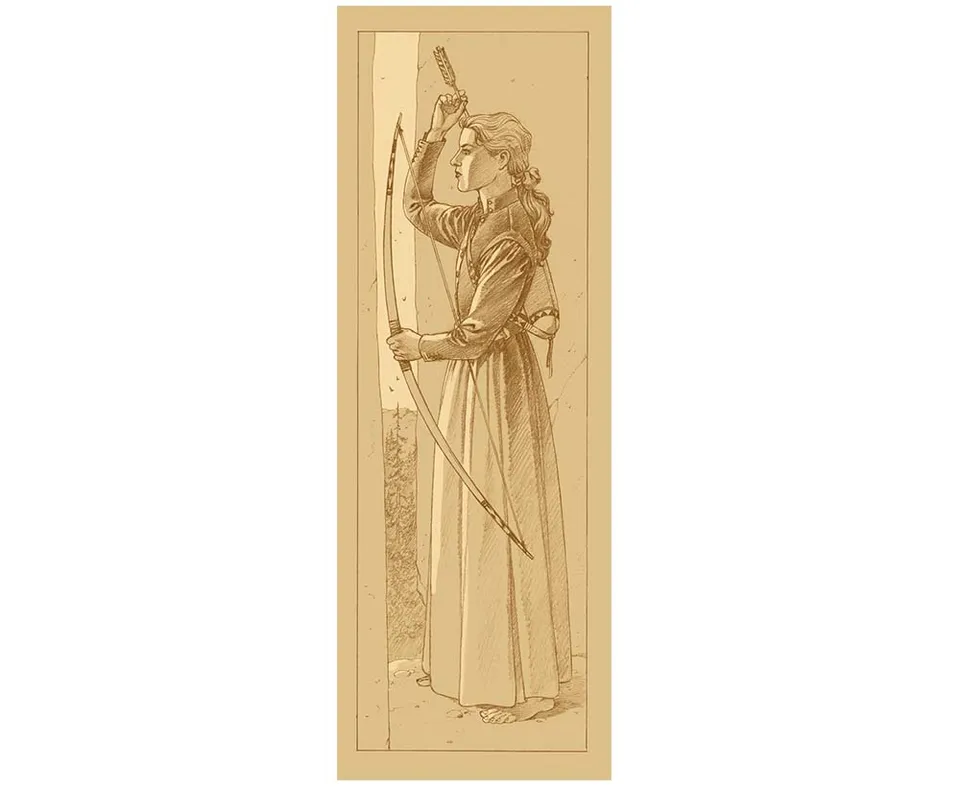 Attakus Atlas Sérigraphie Juillard sépia 35x100 100 ex
