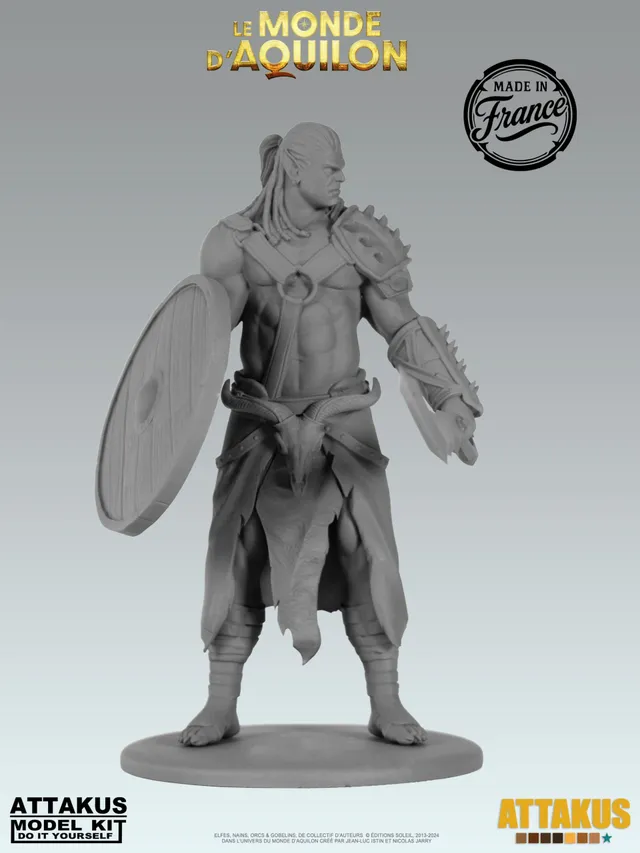 Attakus Model Kit Turuk Bouclier Elfes figurine à peindre 75 mm