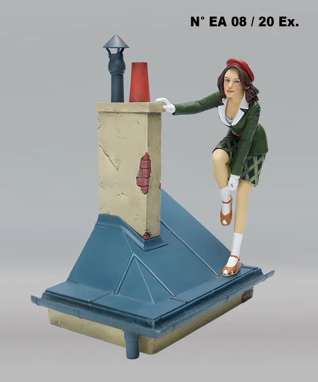 Attakus Jeanne sur les toits de Paris EA 08/20 statue 24 cm