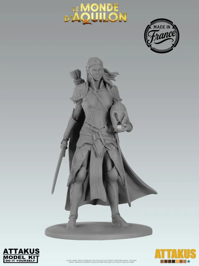 Attakus Model Kit Lanawyn Elfes figurine à peindre résine