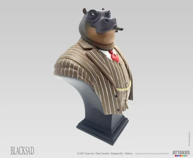 Attakus Blacksad Buste Ted Leeman résine 16,7 cm B428