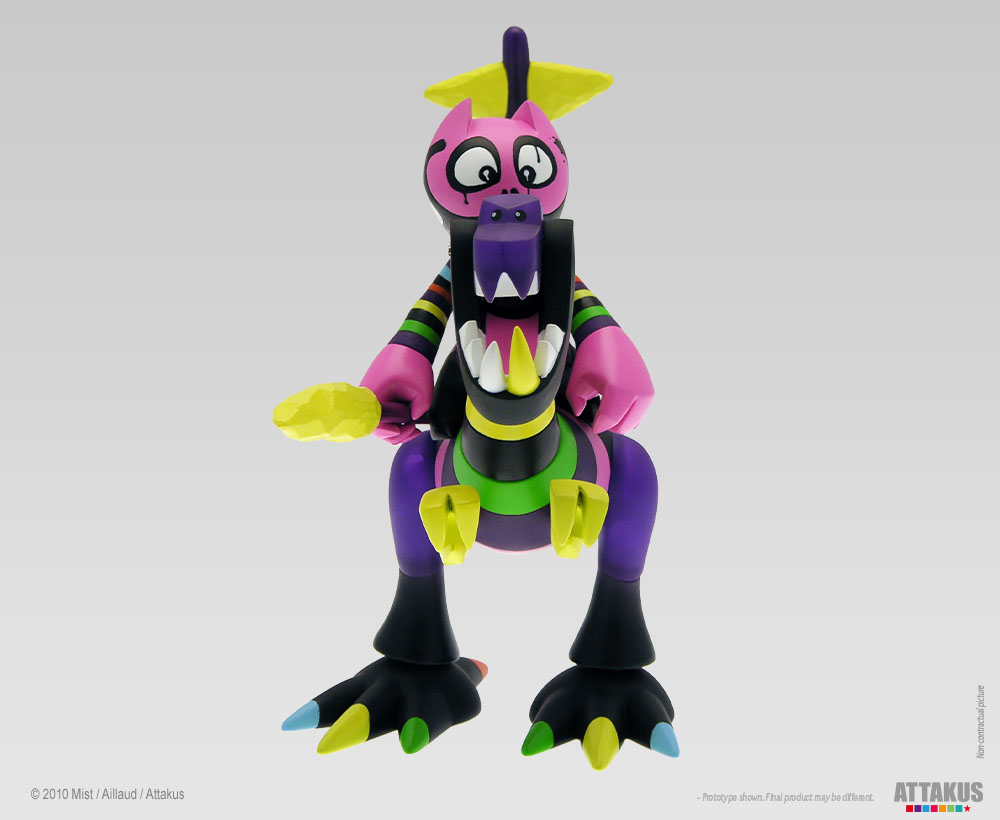 Attakus Atlas Dino & Orus Rainbow Warrior toy vinyle 19 cm