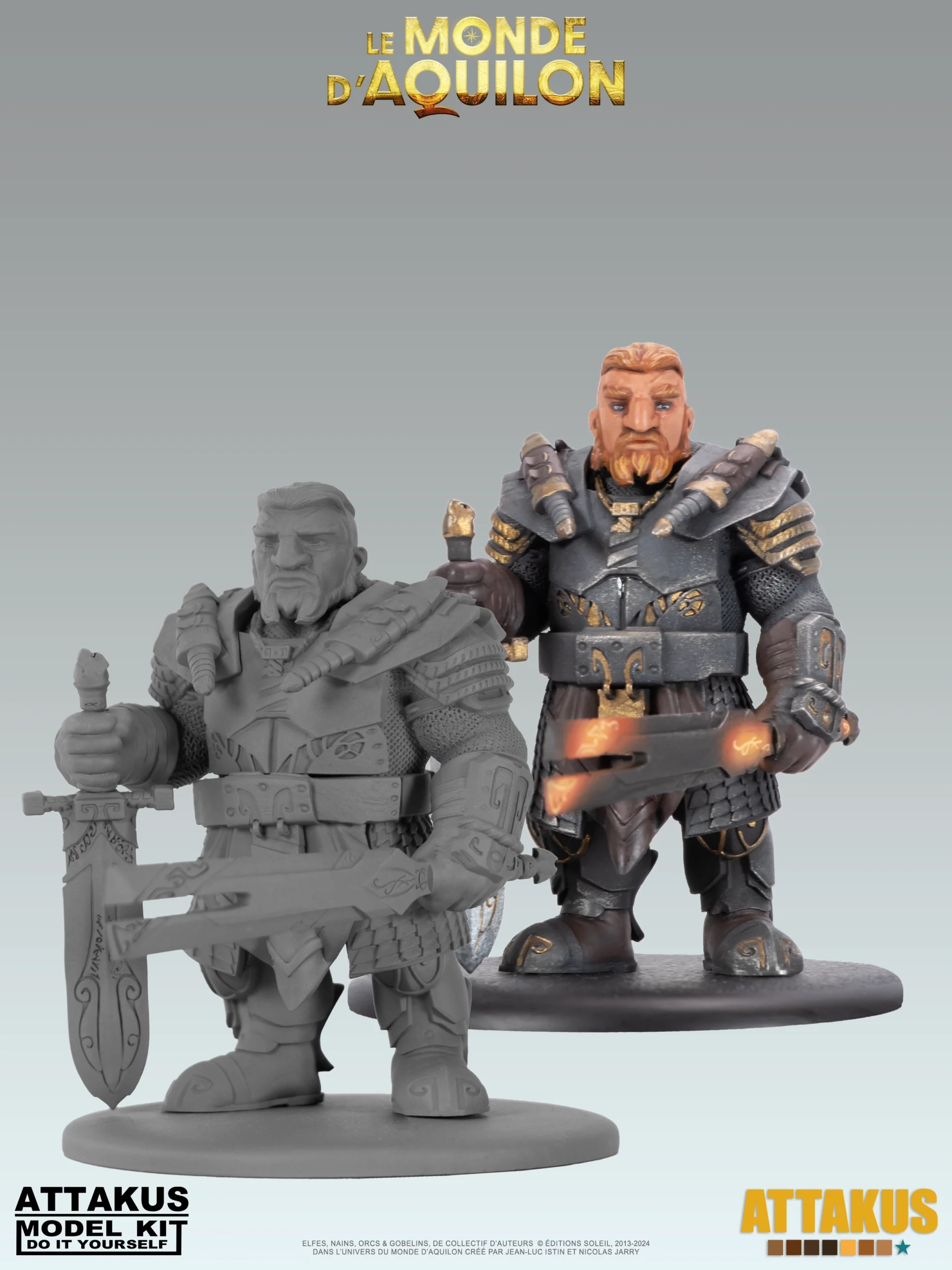Attakus Model Kit Redwin figurine à peindre résine Nains