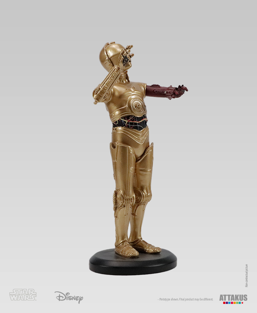 Attakus Elite C-3PO Bras rouge 1/10e statue résine 17,5 cm