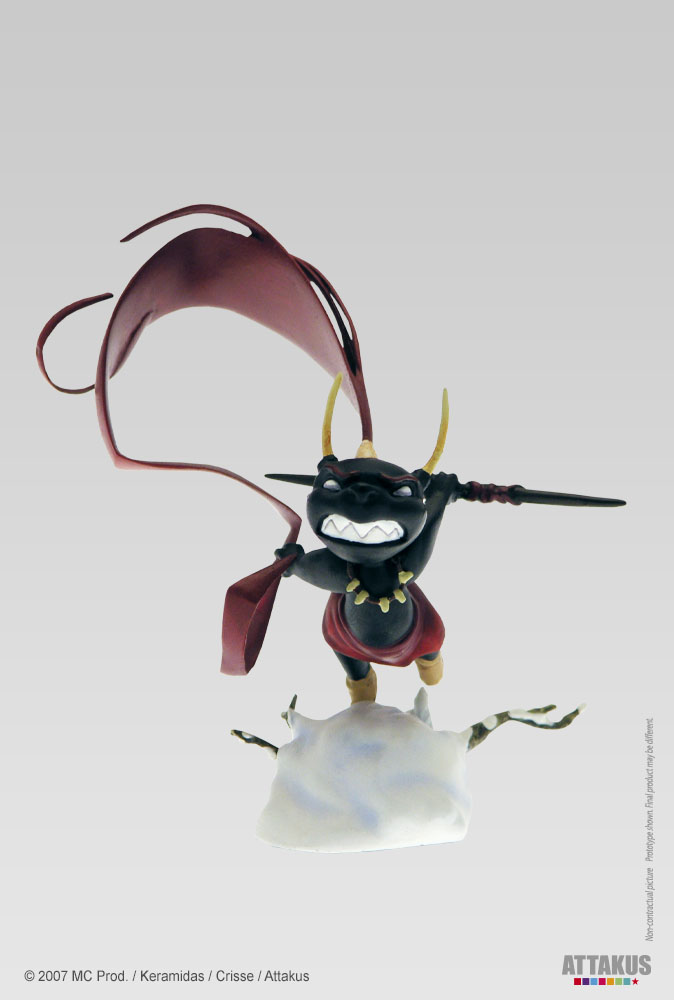 Attakus Métal Pipintus Djinn Noir pack 2 statuettes métal