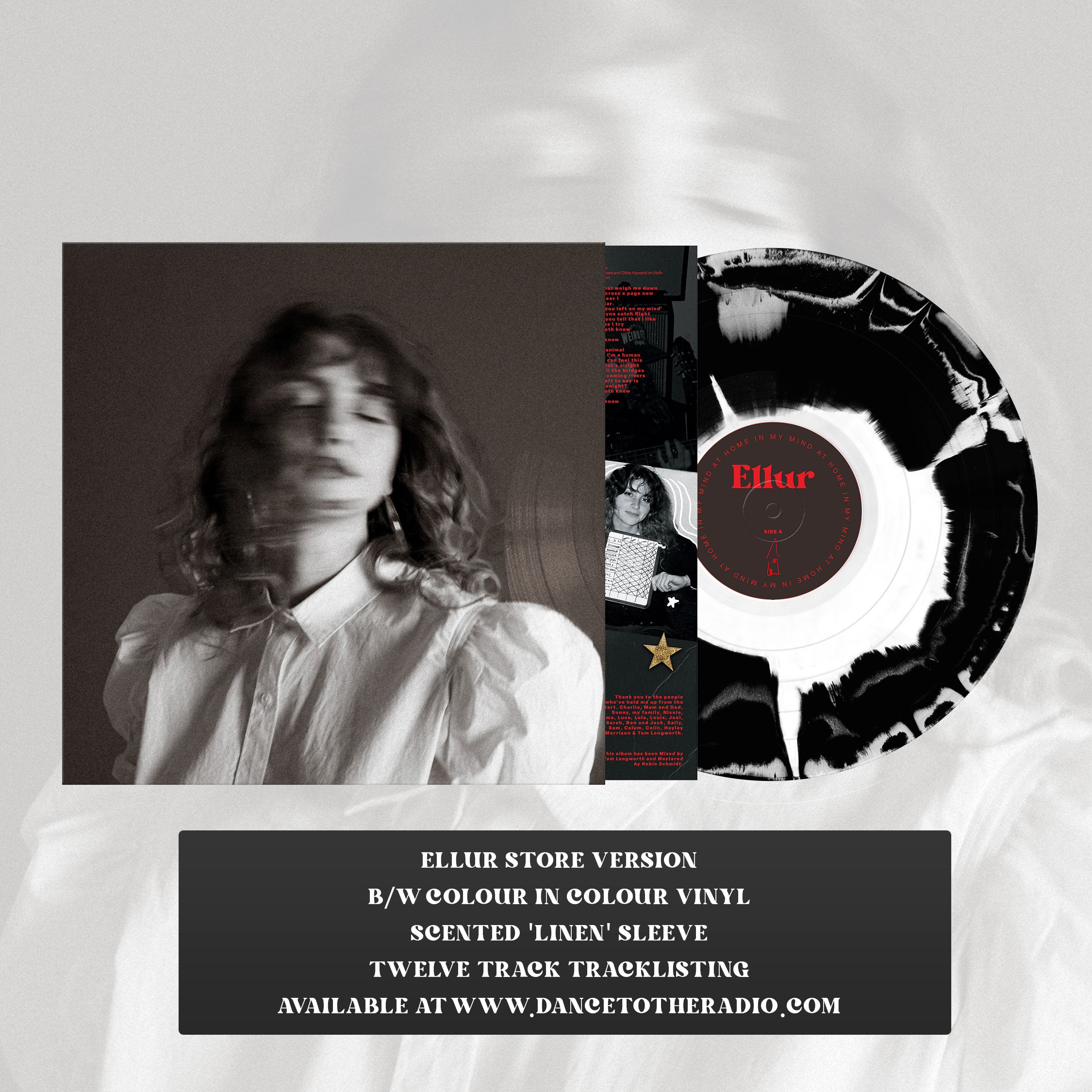 Ellur At Home In My Mind vinyle couleur noir blanc