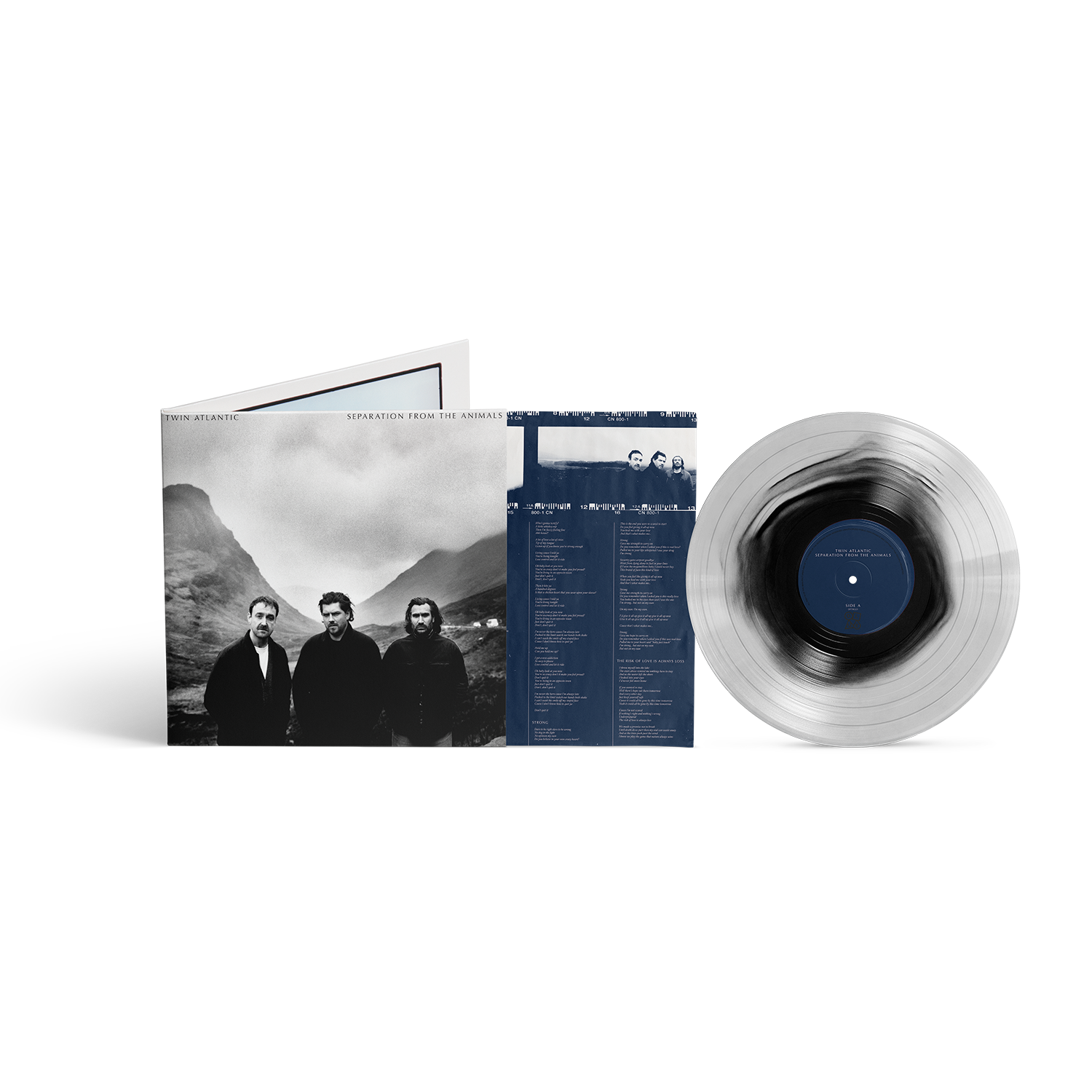 Twin Atlantic Separation vinyle couleur noir transparent