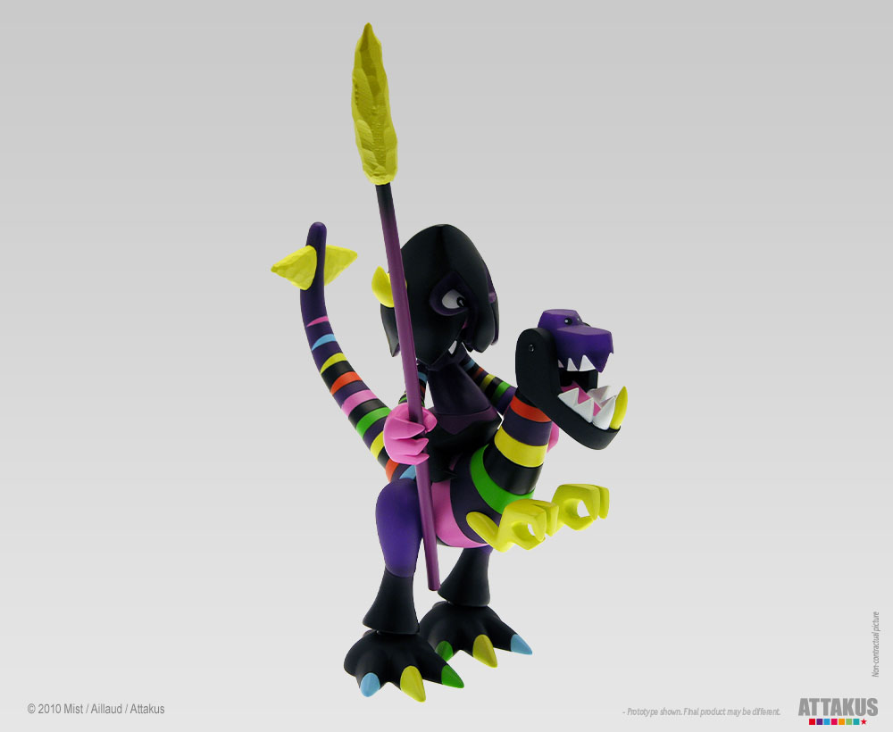 Attakus Atlas Dino & Orus Rainbow Warrior toy vinyle 19 cm