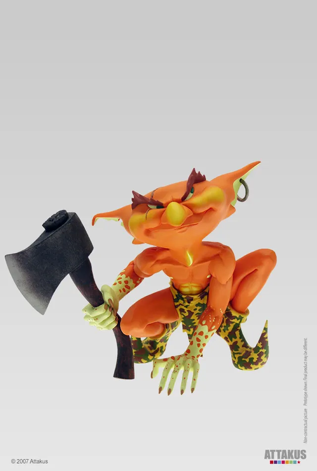 Attakus Elfe Kreeg Les Zelfes figurine résine 14 cm