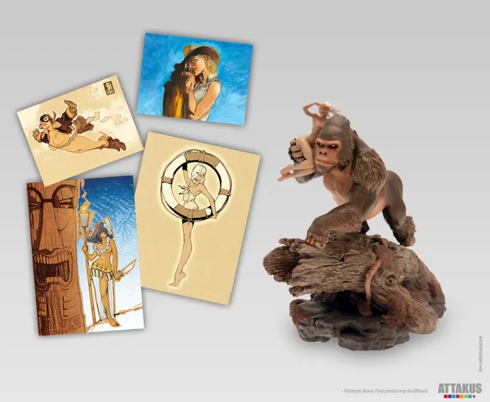 Attakus Femmes d'auteur Paleozoic Peggy pack Vatine statuette 23cm