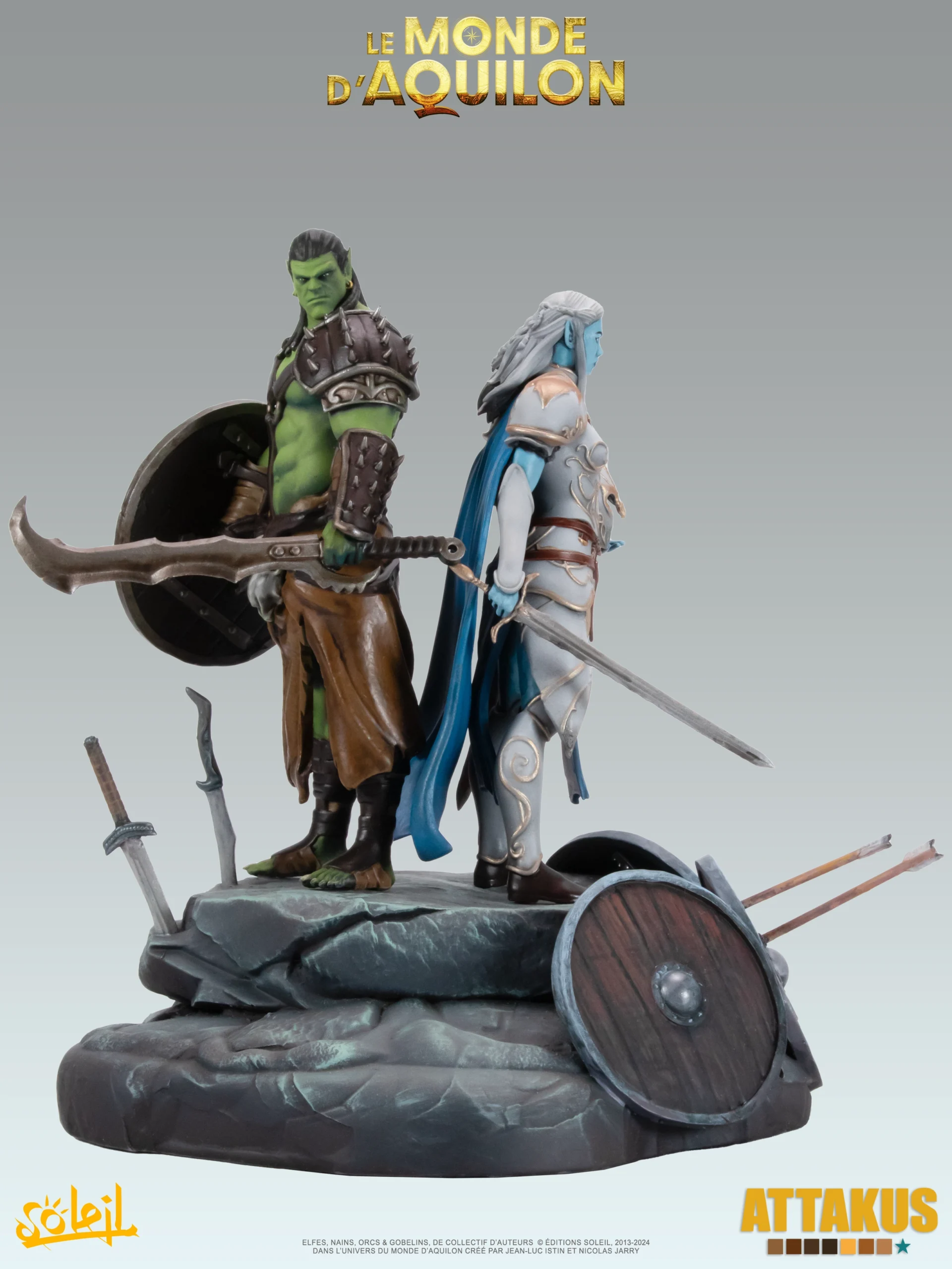 Attakus Prestige Diorama des boucliers Elfes diorama couleur 200 ex