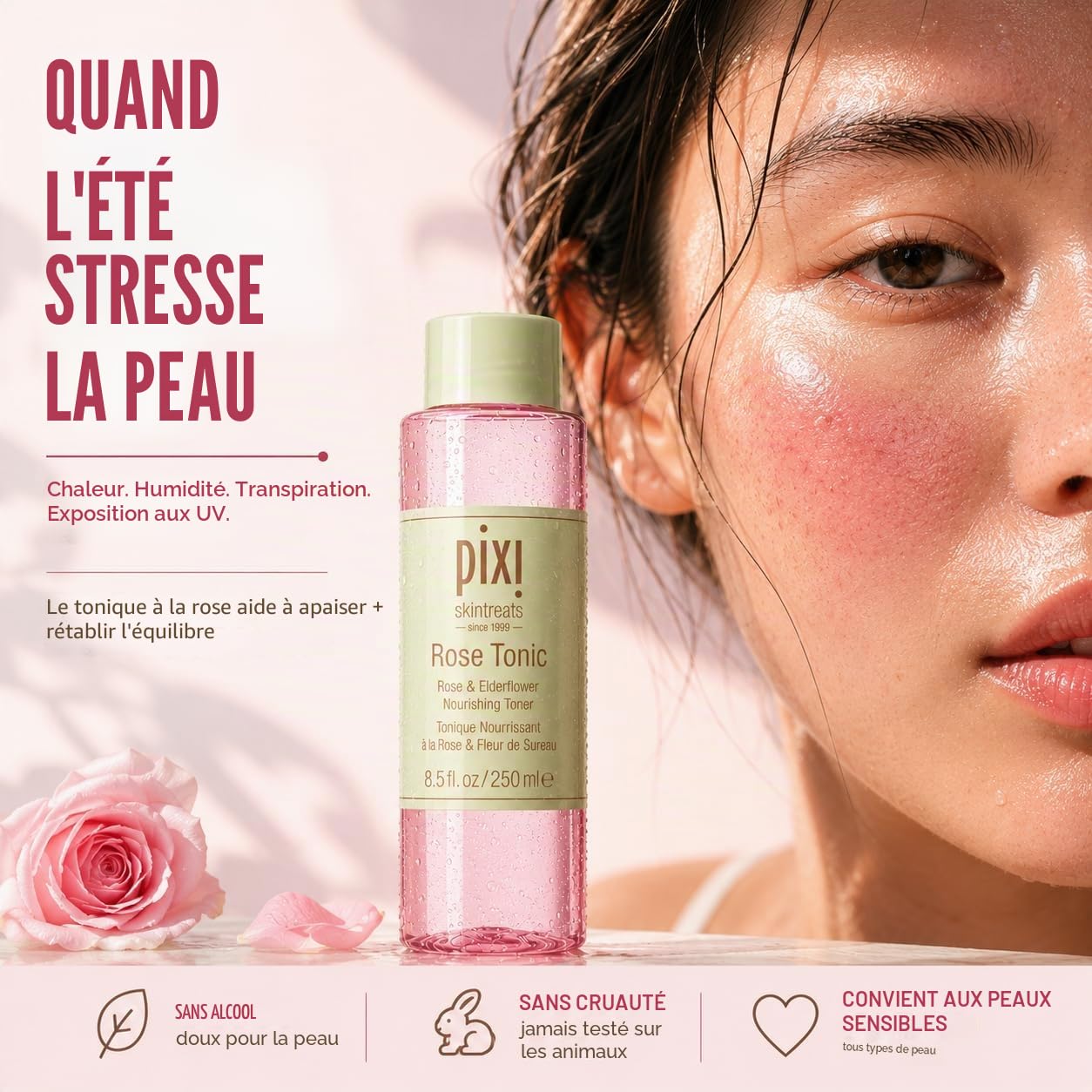 Pixi Rose Tonic lotion tonique rose 100 ml