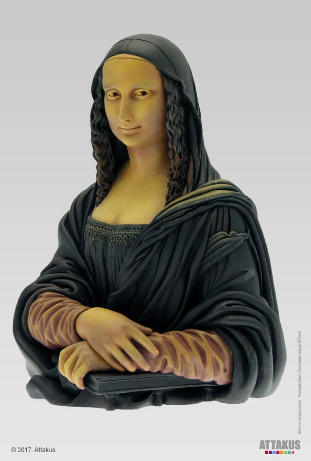 Attakus Femmes d’auteur Mona Lisa Joconde statue résine 21 cm