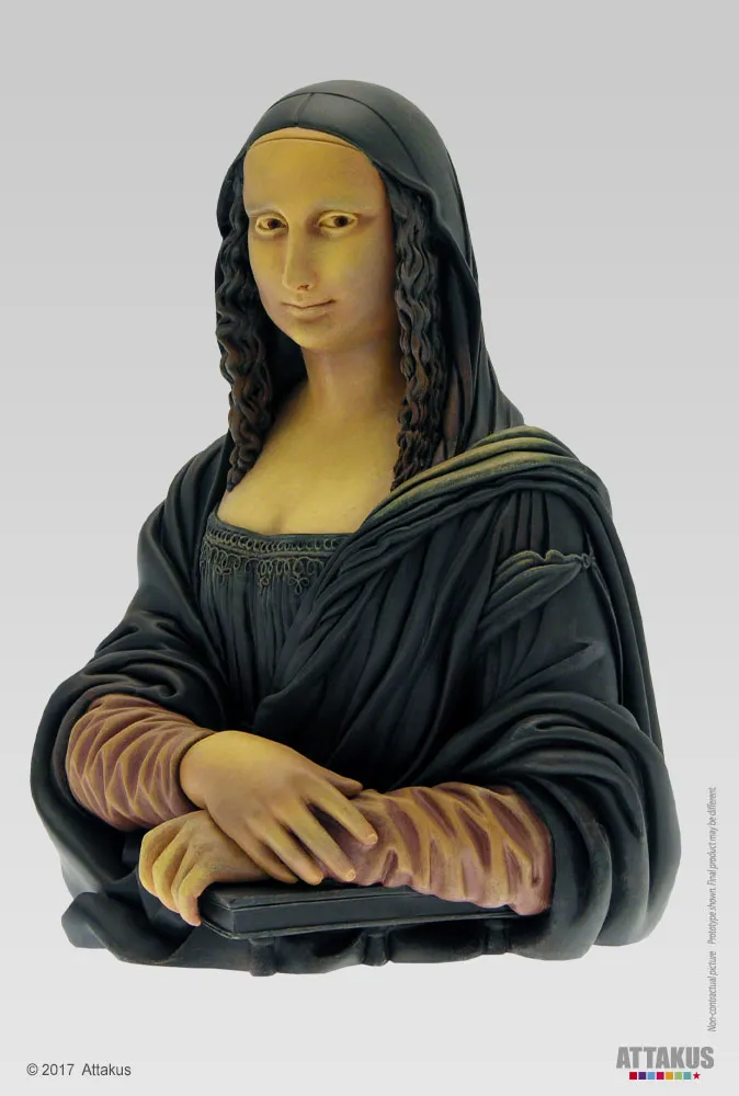 Attakus Femmes d’auteur Mona Lisa Joconde statue résine 21 cm