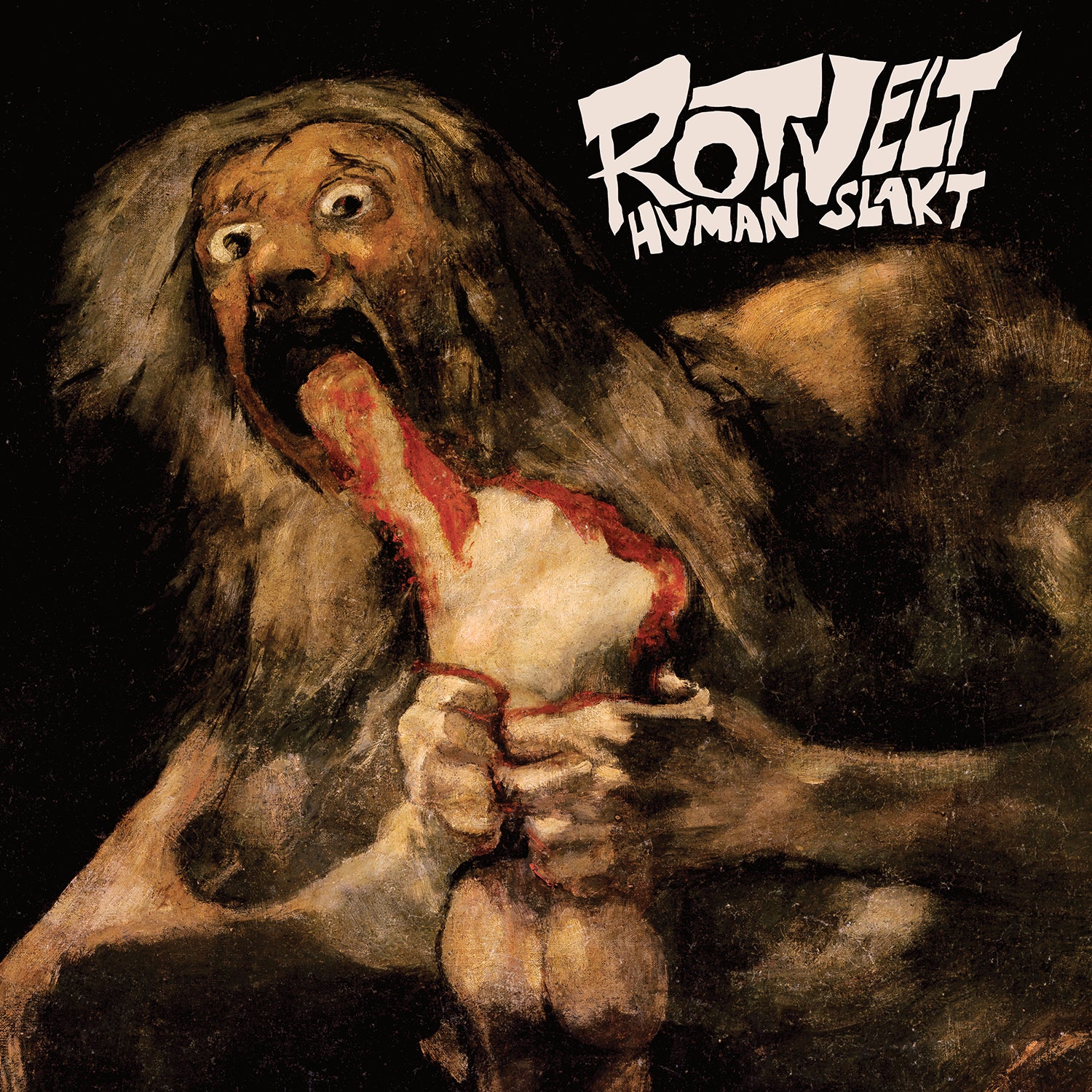 Apollon Records Rotvelt Human Slakt LP vinyle noir limité