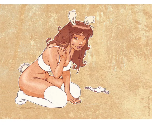 Attakus Atlas Bellamy Bunny Girl affiche 18x24 Rives