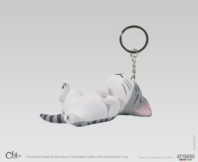 Attakus Chi ronron porte-clé figurine PVC 4 cm