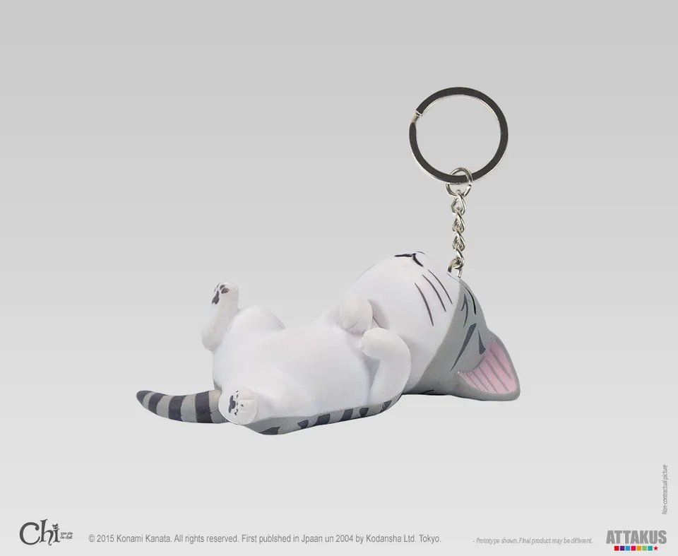 Attakus Chi ronron porte-clé figurine PVC 4 cm