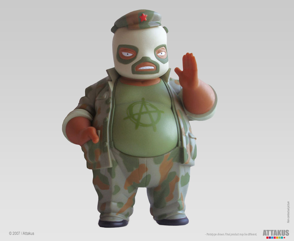Attakus Atlas El Panda Kamo figurine vinyle Lucha Libre