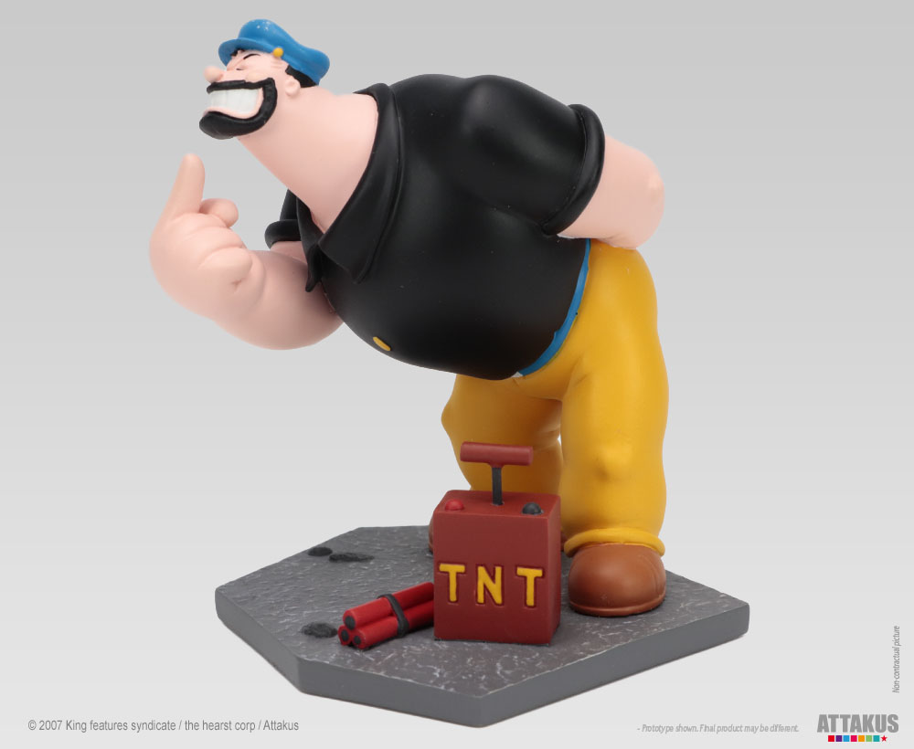 Attakus Prestige Brutus Popeye statue résine 10,5 cm