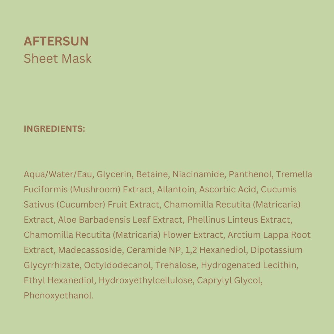 Pixi SunTreats Aftersun Masque Tissu Apres-Soleil Aloe Vera 3x23 g