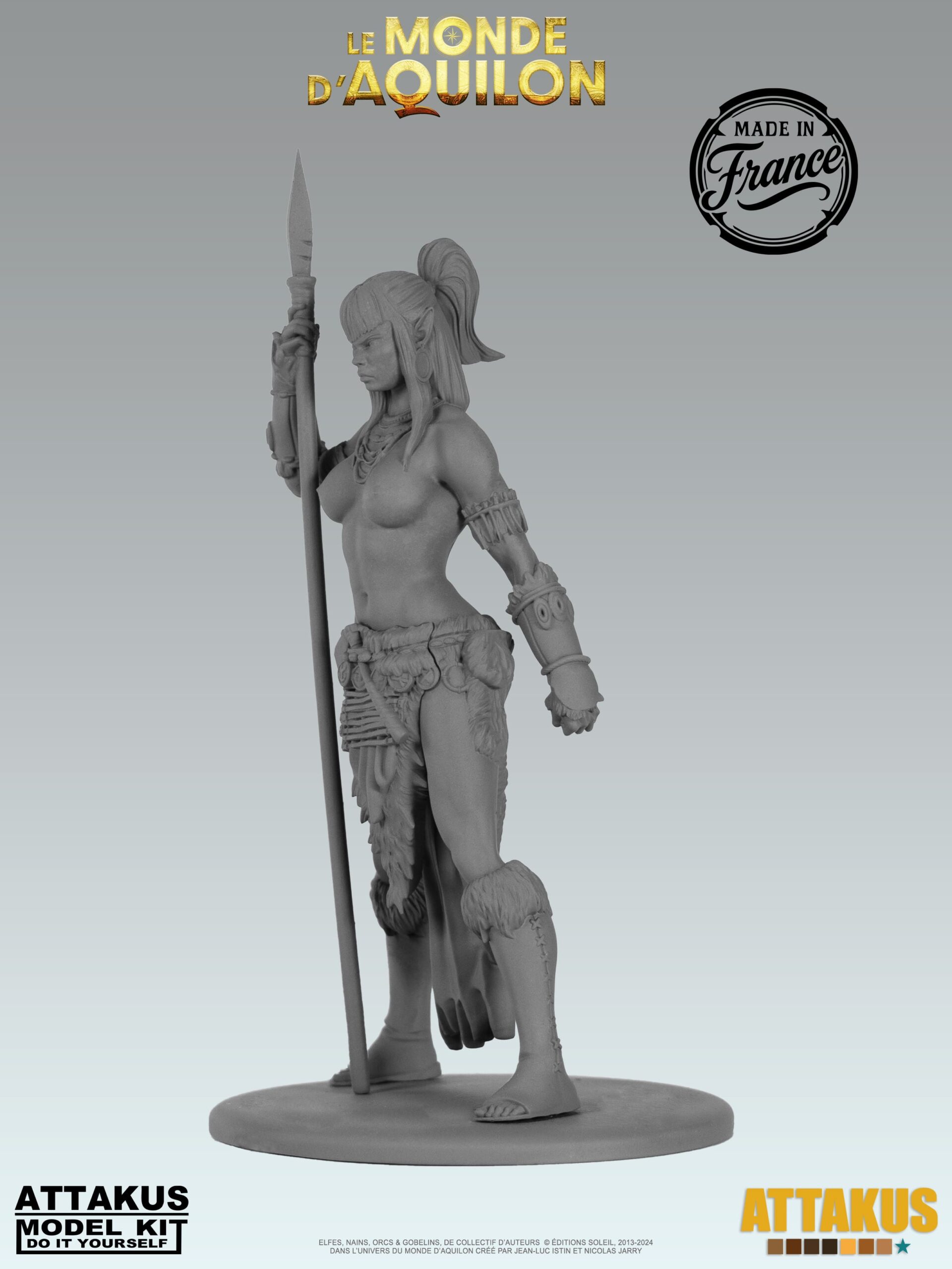 Attakus Model Kit Lea'saa Elfes figurine à peindre résine