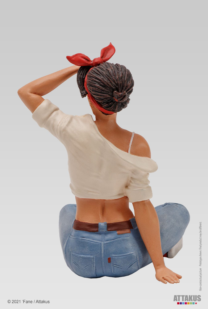 Attakus Lillie Roadrunner Fane statue résine + sketchbook