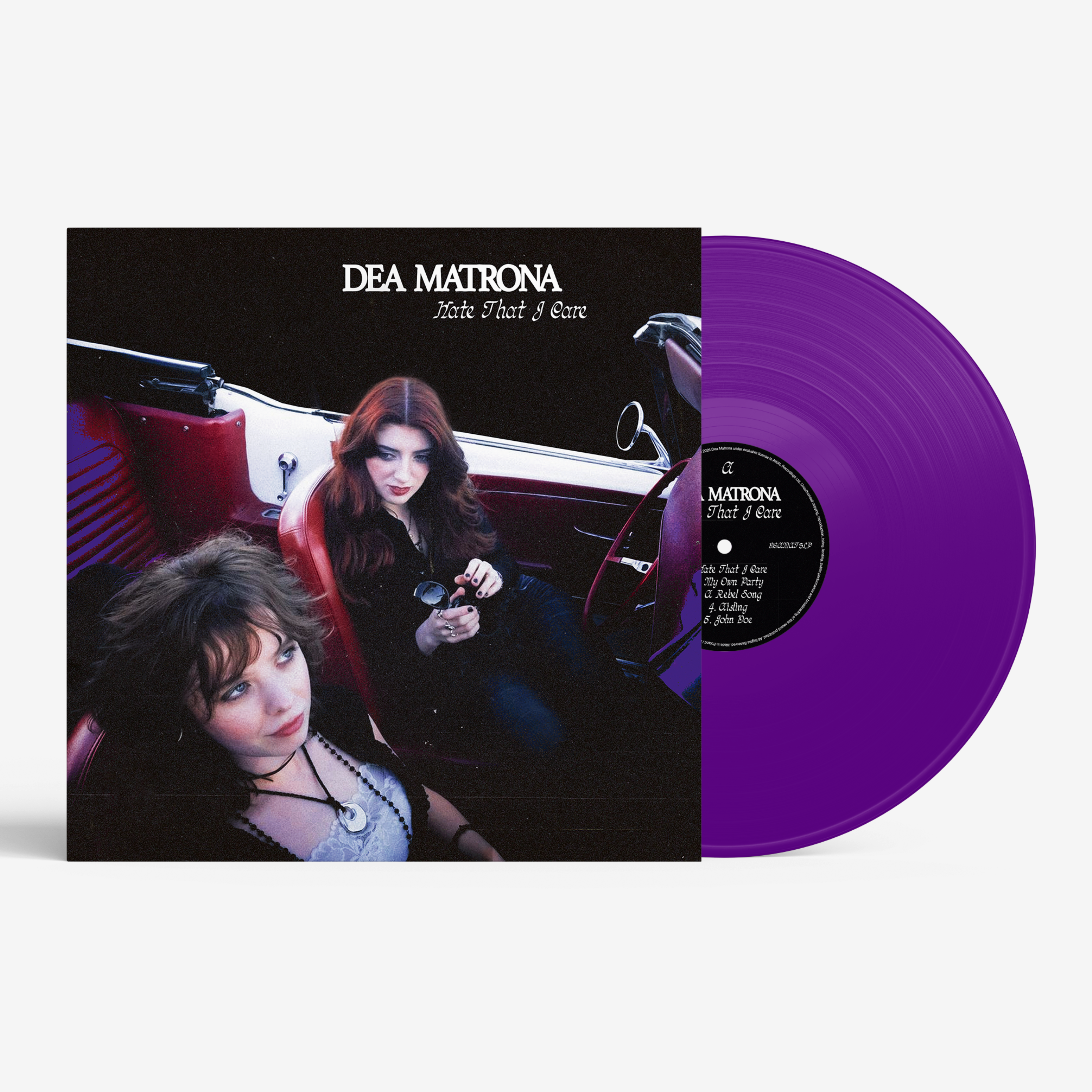Dea Matrona Hate That I Care vinyle violet LP alt-rock