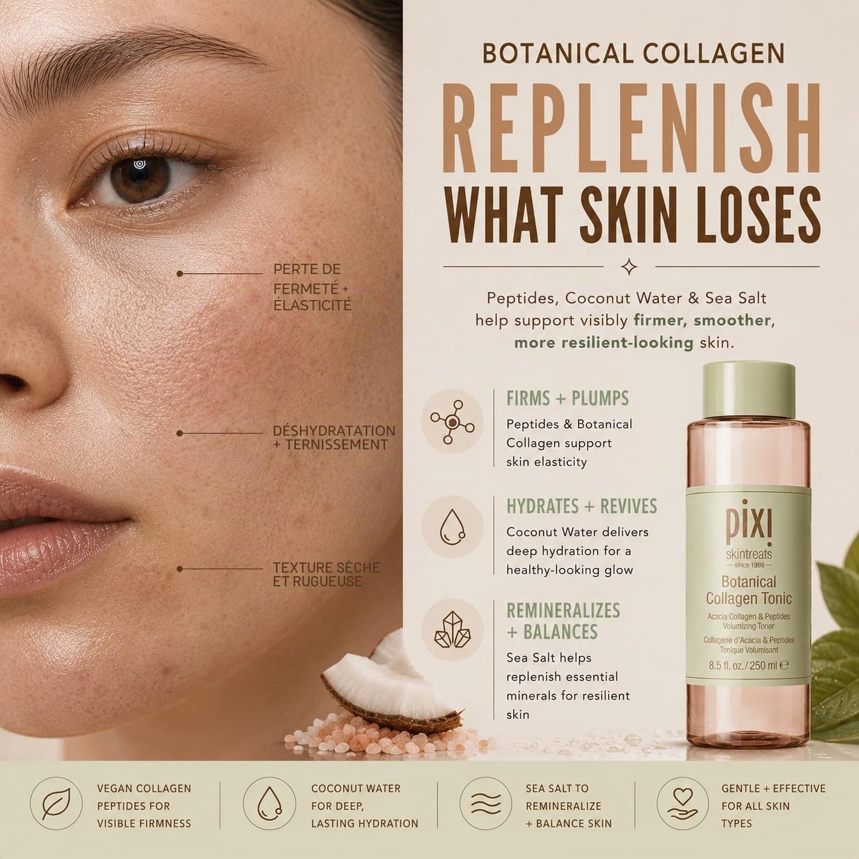 Pixi Botanical Collagen Tonic lotion peptides 100 ml