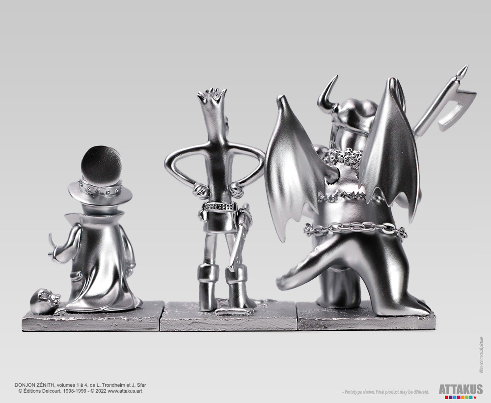 Attakus Prestige Donjon trio argent pack 3 figurines résine