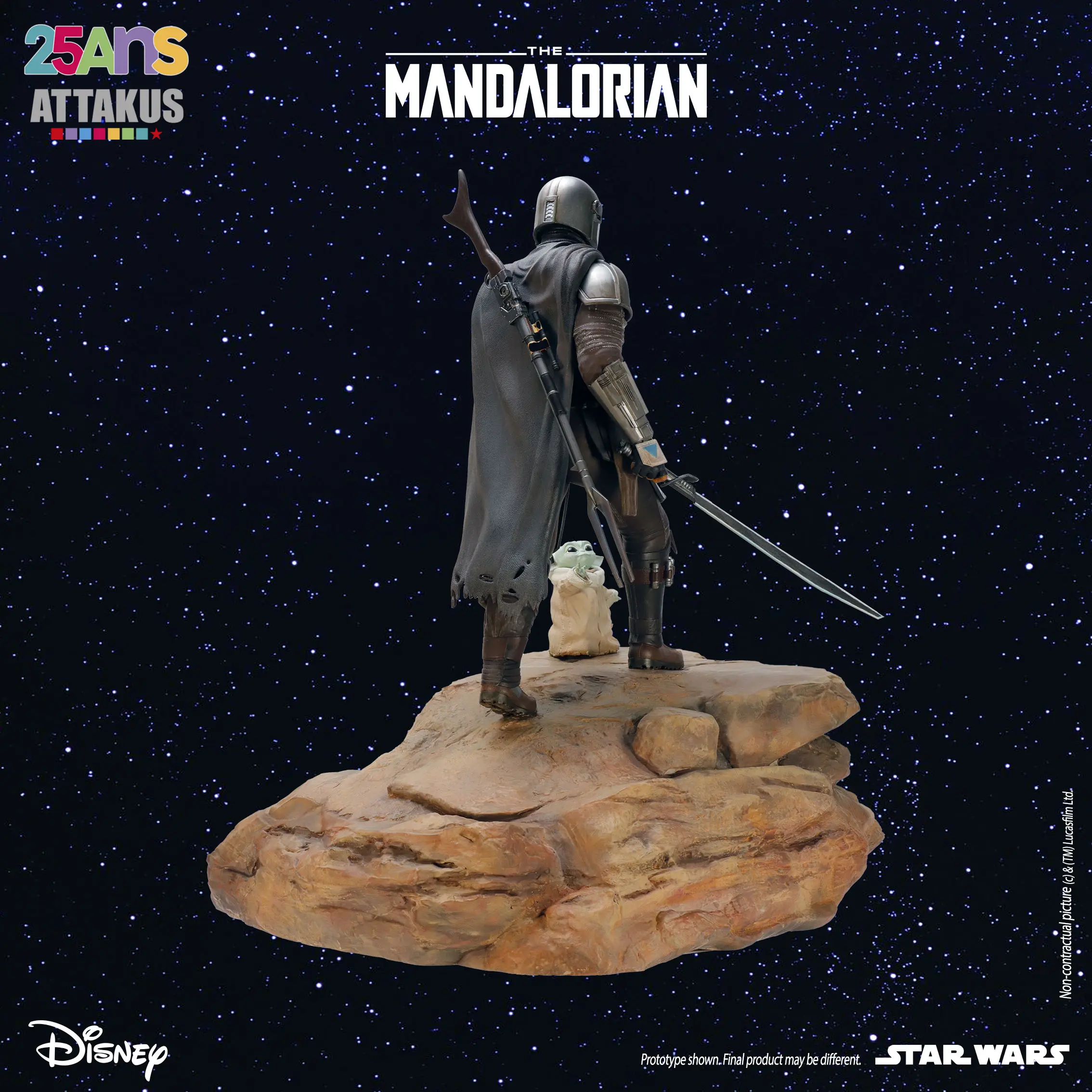 Attakus Classique Mandalorian & Grogu diorama 1/5e 54 cm EA