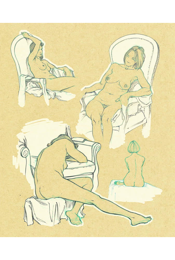Comix Buro Sketchbook Malfin artbook 48 pages 18x22