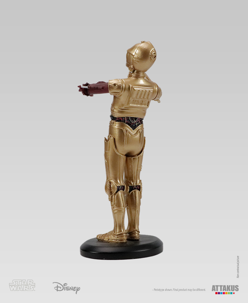 Attakus Elite C-3PO Bras rouge 1/10e statue résine 17,5 cm