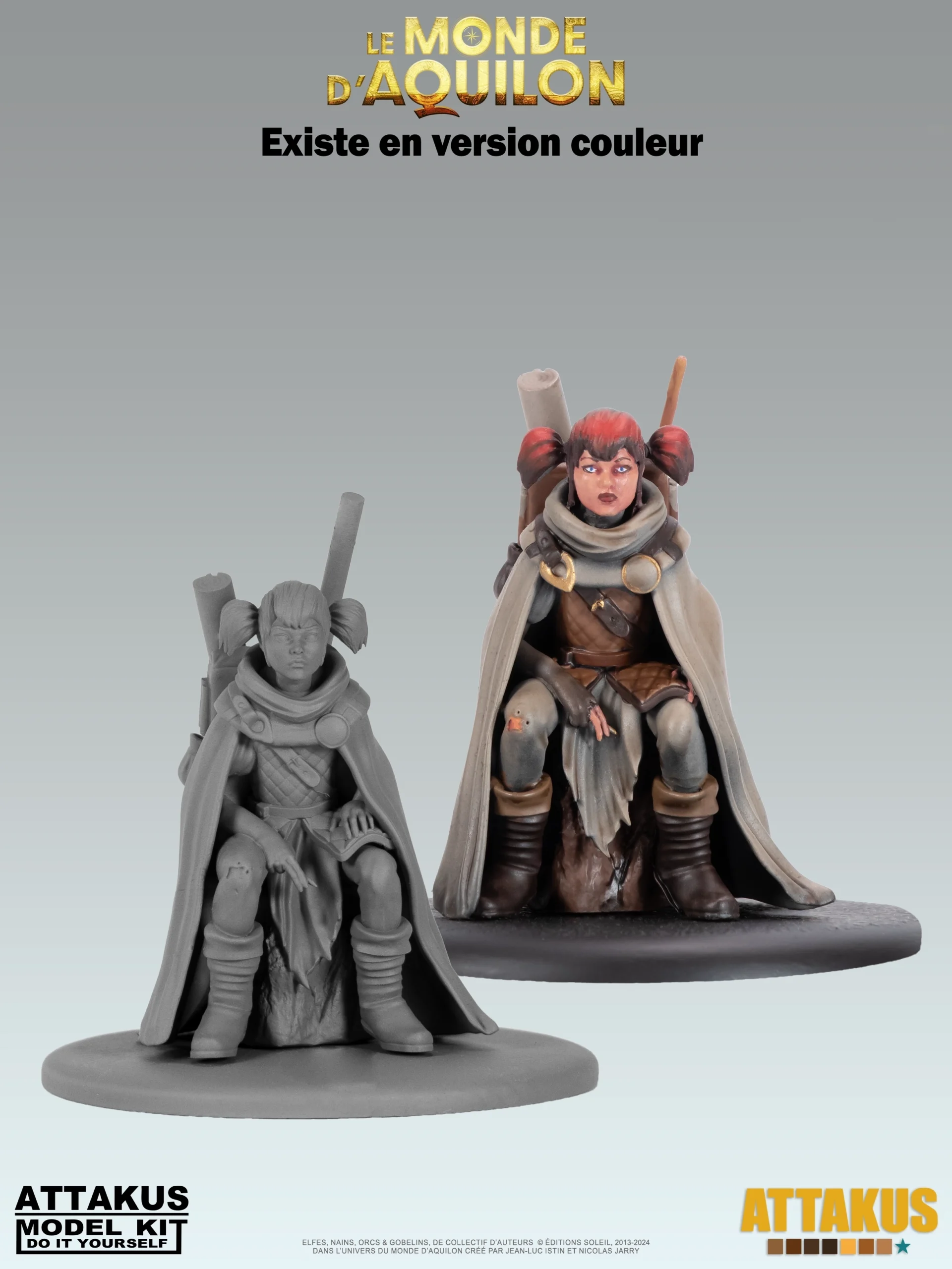 Attakus Model Kit Irinild figurine à peindre 40 mm Elfes