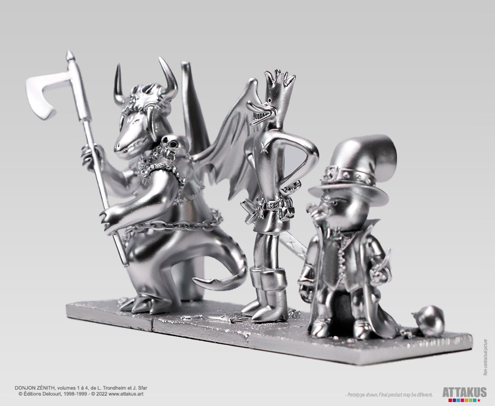 Attakus Prestige Donjon trio argent pack 3 figurines résine