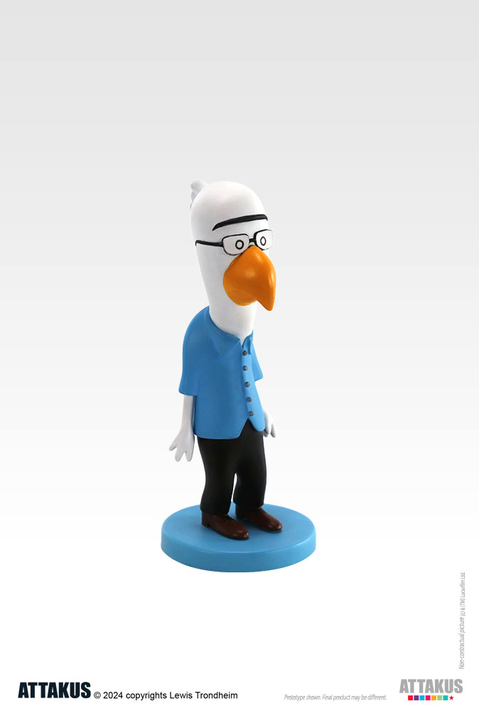 Attakus Atlas Lewis Trondheim Caricature statuette 7,5 cm