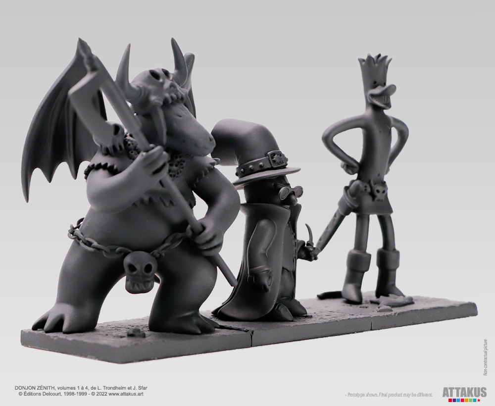 Attakus Collection Prestige Donjon Trio Collector Figurine Noir 3 pcs