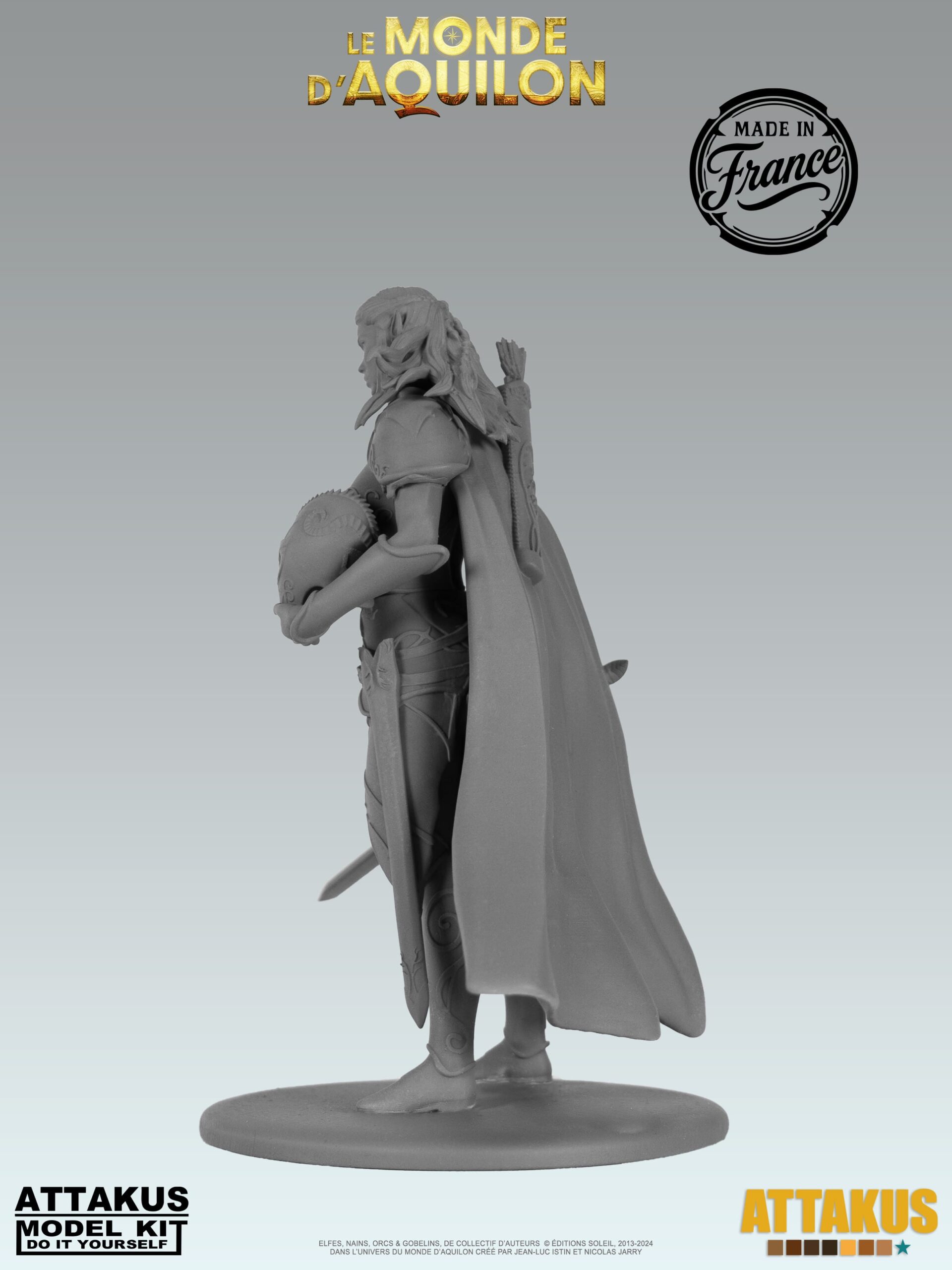 Attakus Model Kit Lanawyn Elfes figurine à peindre résine