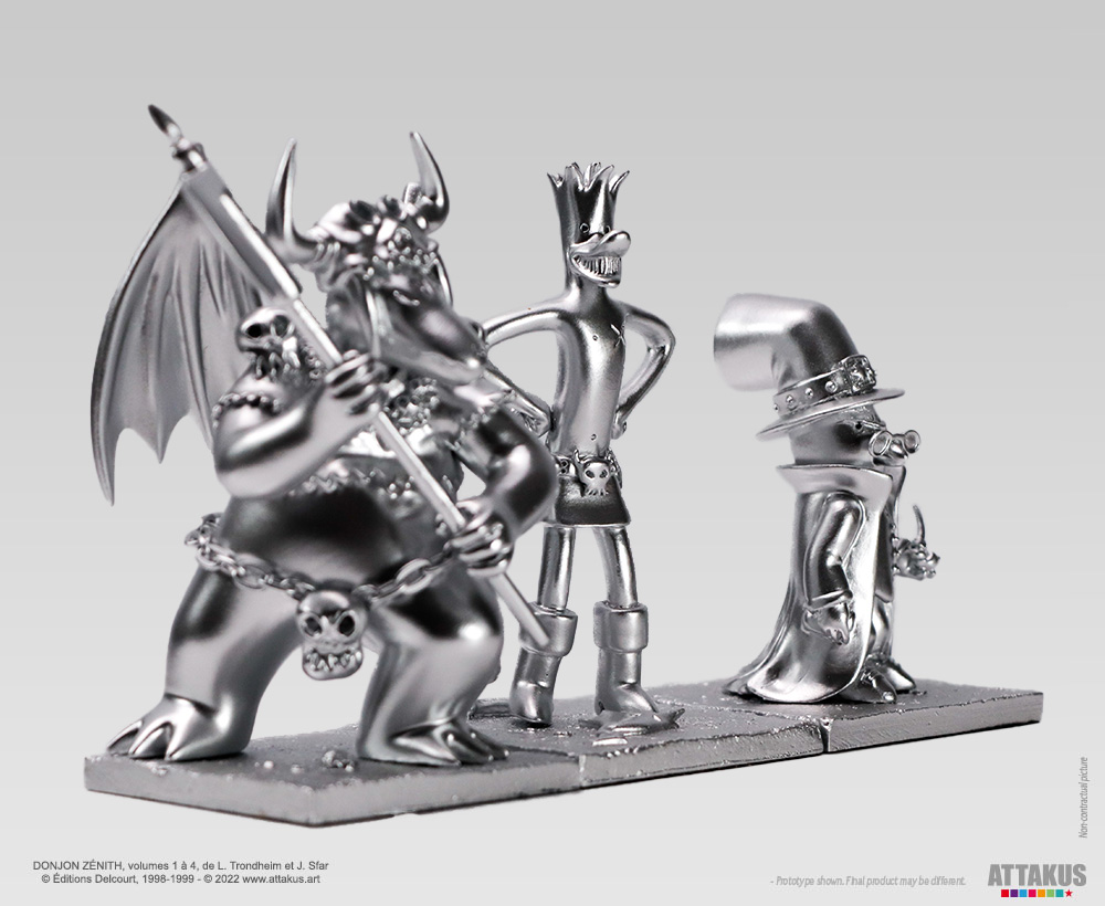 Attakus Prestige Donjon trio argent pack 3 figurines résine