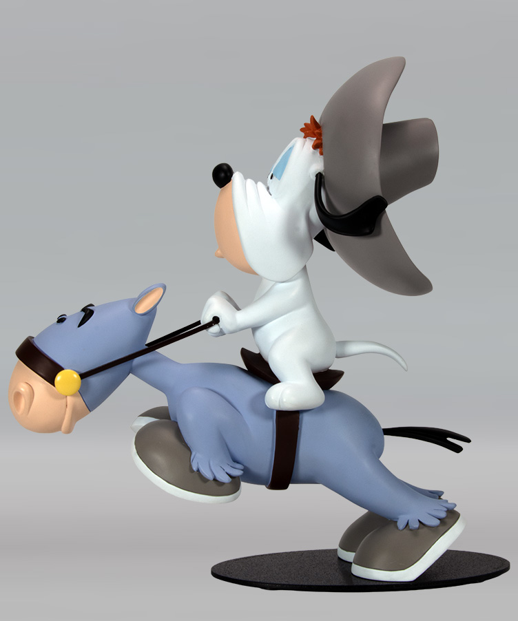 Attakus Prestige Droopy sur son âne figurine grande taille résine
