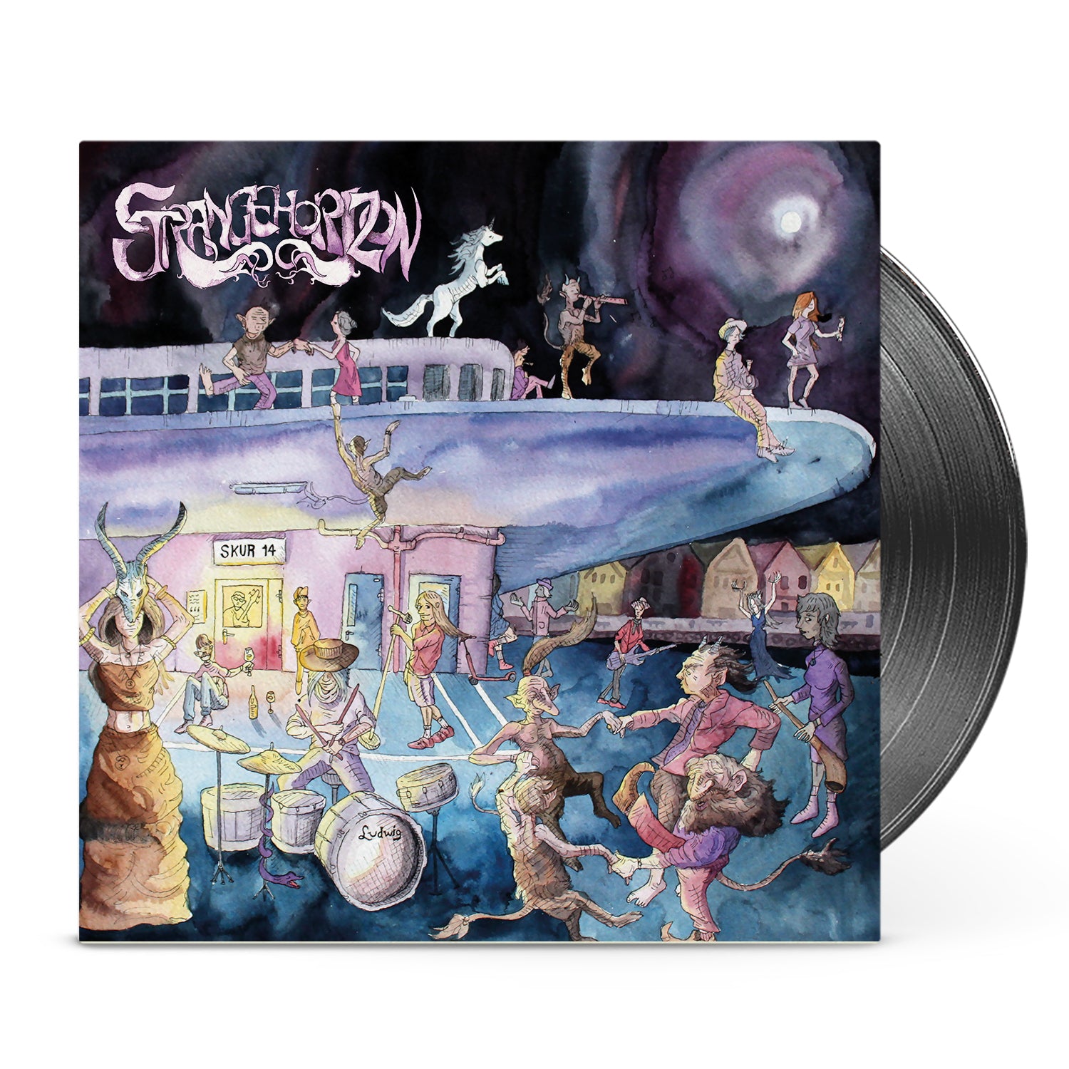 Apollon Records Strange Horizon Skur 14 vinyle LP doom noir